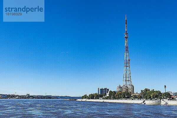 Ufer des Flusses Amur  Blagoweschtschensk  Gebiet Amur  Russland  Europa