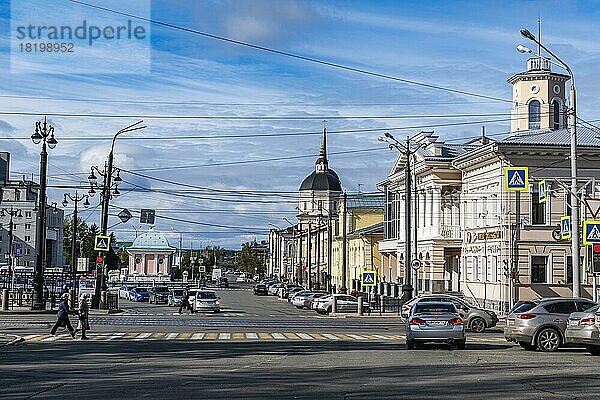 Historisches Haus  Tomsk  Gebiet Tomsk  Russland  Europa