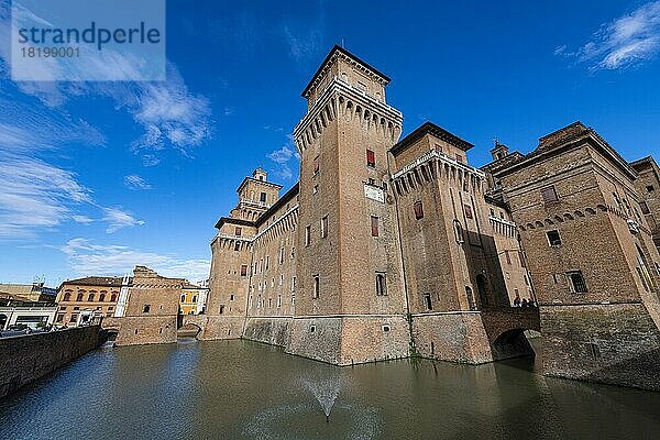 Schloss Este  Unesco-Weltkulturerbe Ferrara  Italien  Europa