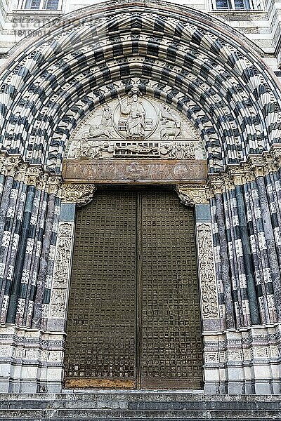 Cattedrale di San Lorenzo  Unesco-Weltkulturerbe Genua  Italien  Europa