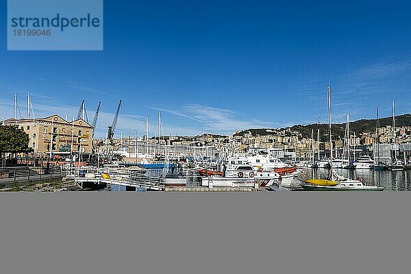 Hafen von Genua  Unesco-Weltkulturerbe Genua  Italien  Europa