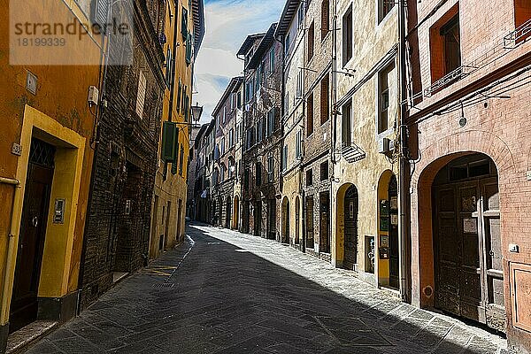 Unesco-Welterbe historische Stadt Siena  Italien  Europa