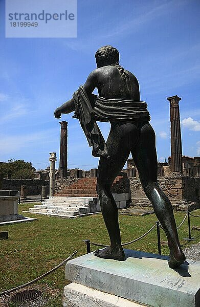 Statue der Diana im Apollotempel  Pompeji  Kampanien  Italien  Europa