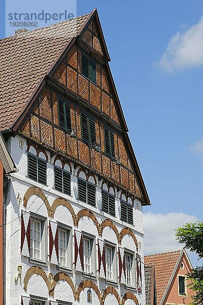 Historisches Kaufmannshaus  Marktplatz  Altstadt  Warendorf  Nordrhein-Westfalen  Deutschland  Europa