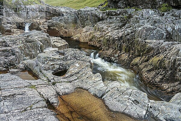River Etive Falls  Glen Coe  Schottland  Großbritannien  Europa