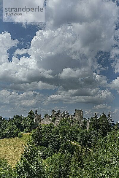 Burgruine Hohenfreyberg  Enstehung 1418  Pfronten (Ostallgäu)  Bayern  Deutschland  Europa