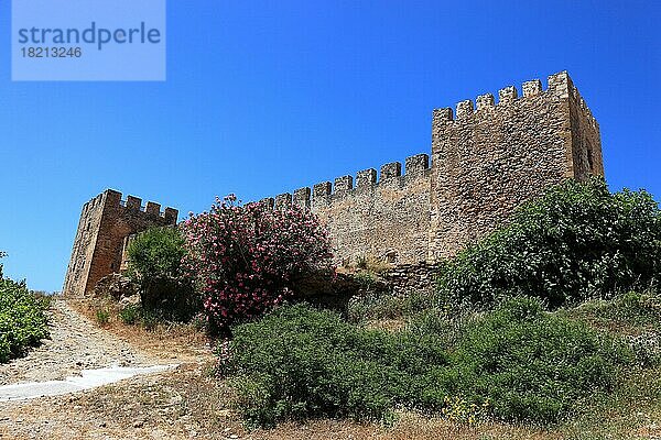 Festung Frangokastello an der Südküste der Mittelmeerinsel  Kreta  Griechenland  Europa