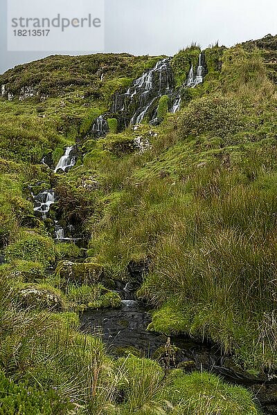 Bride's Veil Waterfall  Wasserfall  Trotternish  Isle of Skye  Schottland  Großbritannien  Europa