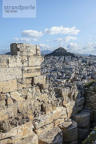 Ruinen  Akropolis  Athen  Griechenland  Europa