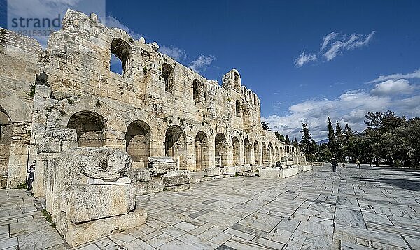 Odeon des Herodes Atticus  Akropolis  Athen  Griechenland  Europa