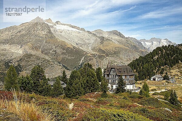 Villa Cassel im Aletschgebiet  Riederalp  Wallis  Schweiz  Europa