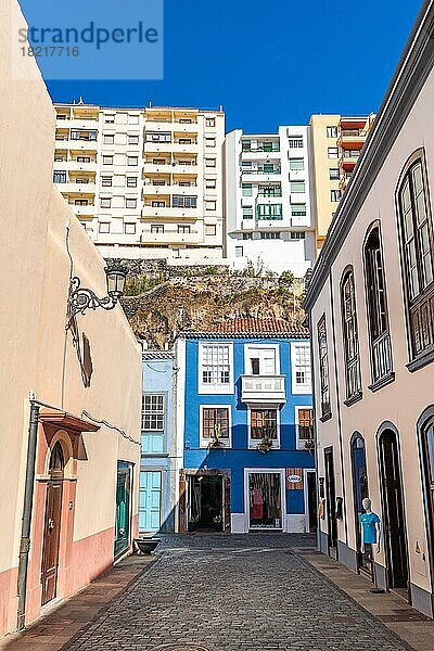 Historische und moderne Architektur in Santa Cruz  Insel La Palma  Kanarische Inseln  Spanien  Europa