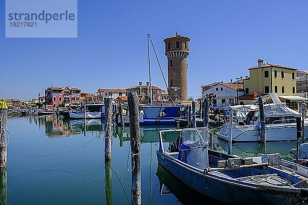 Wasserturm  Pellestrina  Isola Pellestrina  Lagune von Venedig  bei Chioggia  Venetien  Italien  Europa