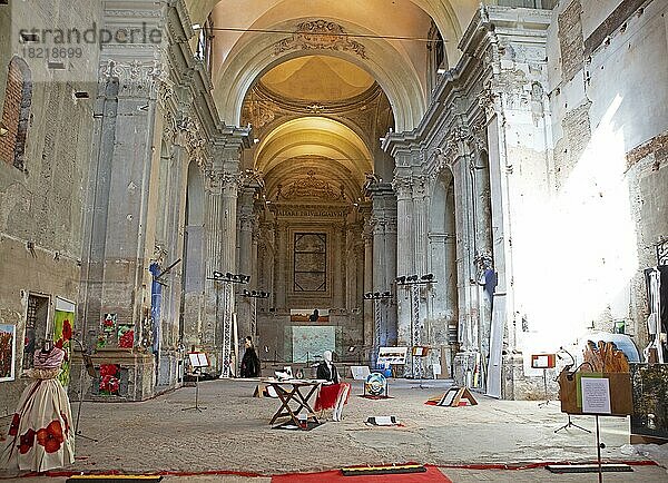Ausstellung in der Chiesa di San Francesco  San Giovanni in Persiceto  Emilia Romagna  Italien  Europa
