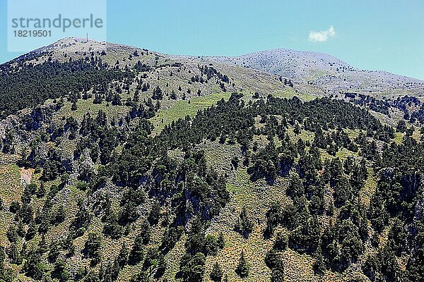 Landschaft im Levka Ori Gebiet  in den Weissen Bergen  Kreta  Griechenland  Europa