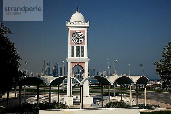 Uhrturm am Clock-Tower-Squara  Doha  Qatar  Katar  Asien