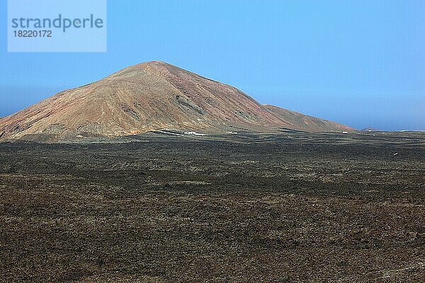 Nationalpark Timanfaya  Parque Nacional de Timanfaya  Montañas del Fuego  Feuerberge  Lanzarote  Kanarische Inseln  Spanien  Europa