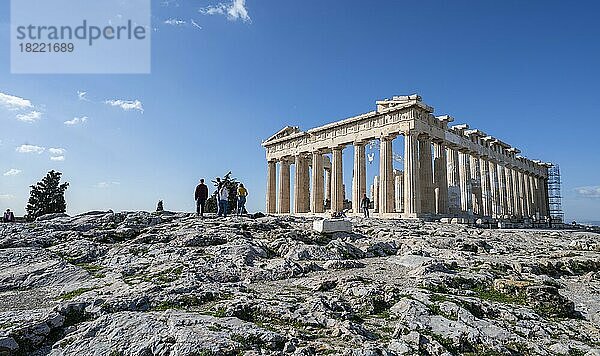 Parthenon-Tempel  Akropolis  Athen  Griechenland  Europa