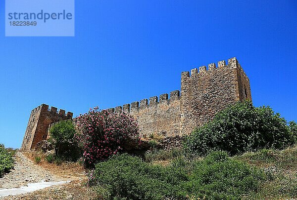 Festung Frangokastello an der Südküste der Mittelmeerinsel  Kreta  Griechenland  Europa