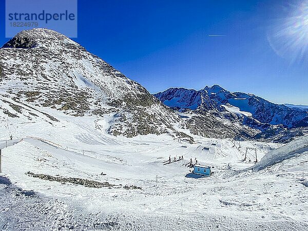 Snowpark (Funpark)  Stubaier Gletscher  tirol  Österreich  Europa