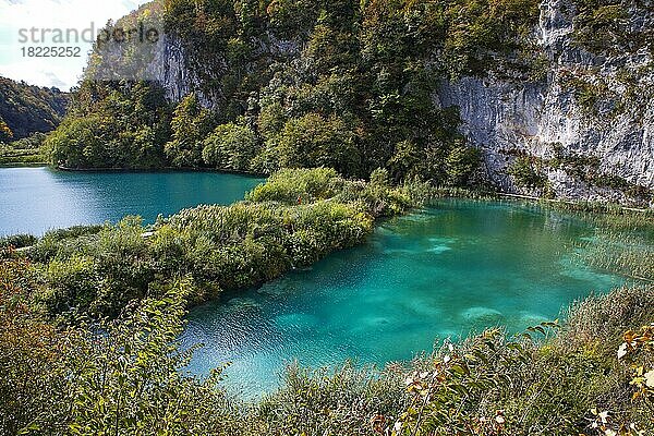 Nationalpark Plitvicer Seen  untere Seen  UNESCO Weltnaturerbe  Kroatien  Europa