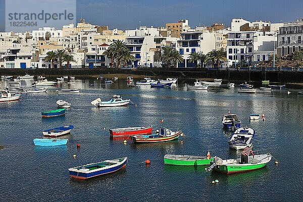 Der alte Fischerhafen  Charco de San Gines  Arrecife  Lanzarote  Kanarische Inseln  Spanien  Europa