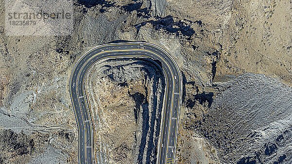 Saudi-Arabien  Mekka  Taif  Luftaufnahme der Al Hada Road