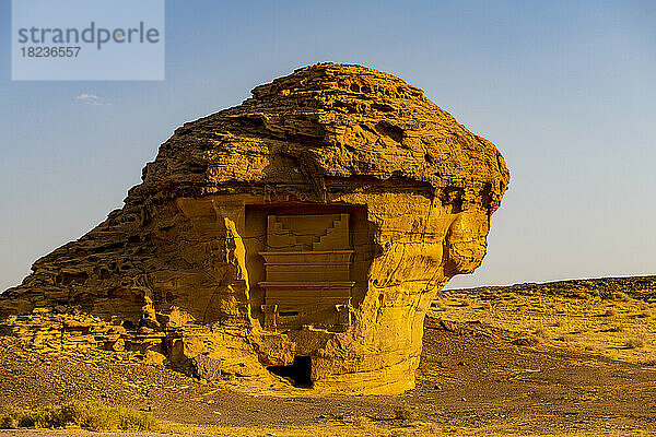 Saudi-Arabien  Provinz Medina  Al Ula  altes Grab in Mada?In Salih