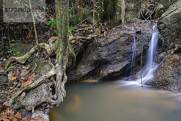 Kaskaden des Kathu Wasserfall  Phuket  Thailand  Asien