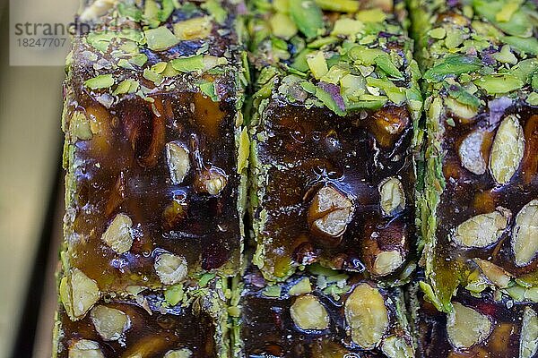 Eine Ladung traditioneller türkischer Lokum-Bonbons