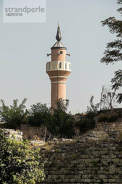 Minarett aus Stein in Moscheen der osmanischen Zeit