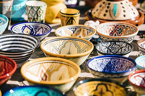 Plates Markt Marokko  Auflösung und hohe Qualität schönes Foto