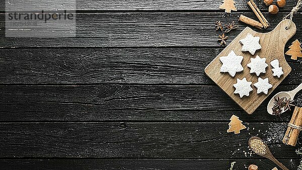 Draufsicht köstliche Weihnachten Lebkuchen Cookies. Auflösung und hohe Qualität schönes Foto
