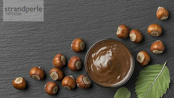 Draufsicht köstliche Haselnuss-Schokolade. Auflösung und hohe Qualität schönes Foto