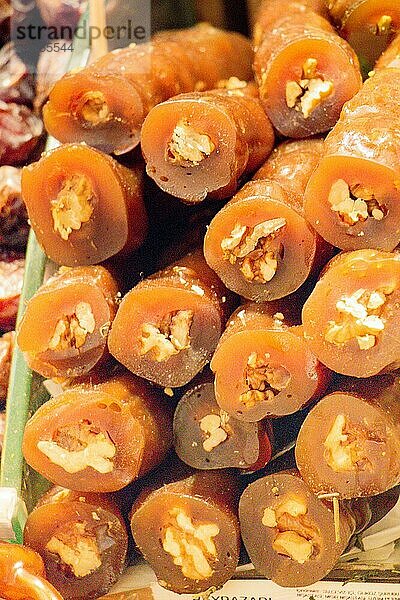 Getrocknetes Fruchtfleisch nach türkischer Art als Snack