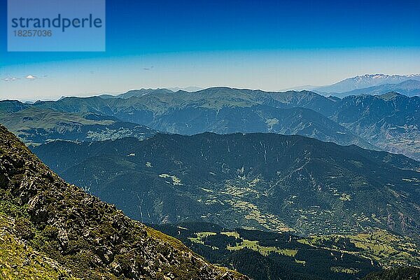 Blick auf die Berge im Hochland von Artvin in der Türkei