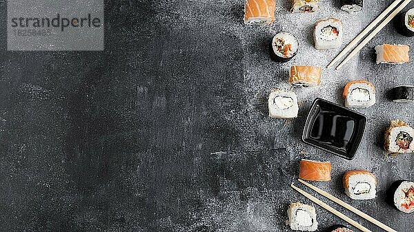 Kopierraum Vielfalt Sushi