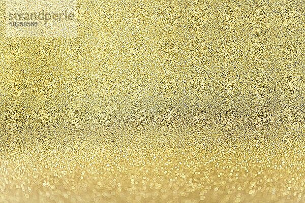 Close up goldenen Glitter Hintergrund