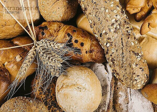 Weizenvollkornbrot verschiedene Brote