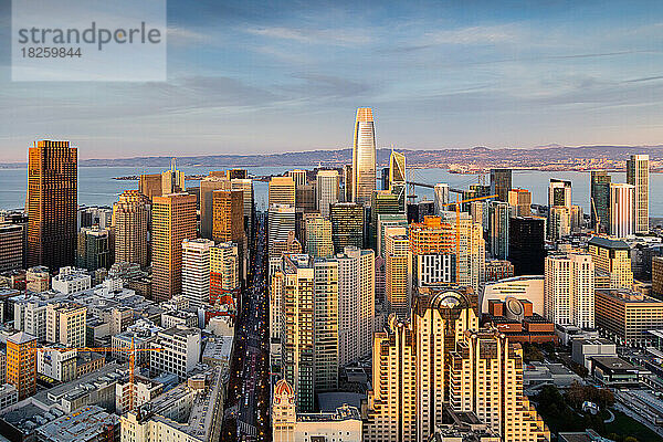 Luftbild der Innenstadt von San Francisco