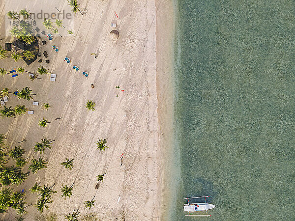 Luftaufnahme des Strandes  Insel Lembongan  Indonesien