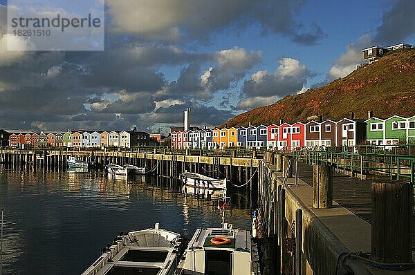 Landschaft  Helgoland  Nordsee  Deutschland  Helgoland mit seinen Hummerbuden  Europa