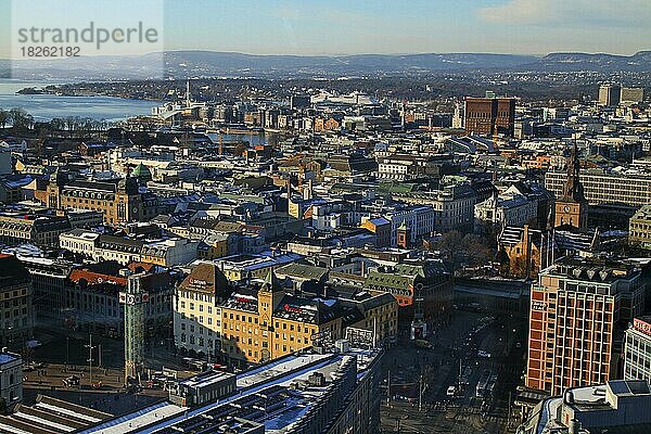 Panoramaansicht  Oslo  Norwegen  Europa