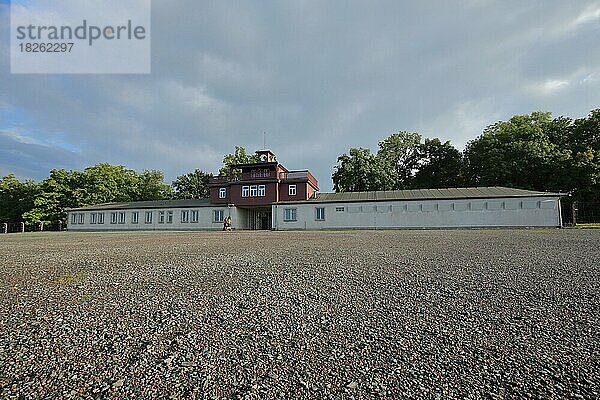 Gebäude am Konzentrationslager  NS-Zeit  Buchenwald Gedenkstätte  Weimar  Thüringen  Deutschland  Europa