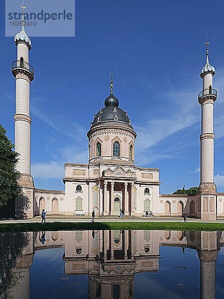 Rote Moschee  Schwetzinger Schlossgarten  Schwetzingen  Baden-Württemberg  Deutschland  Europa