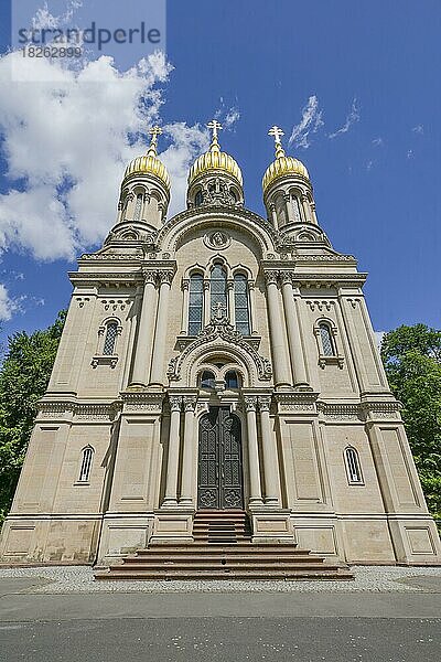 Russisch-Orthodoxe Kirche der heiligen Elisabeth  Neroberg  Wiesbaden  Hessen  Deutschland  Europa