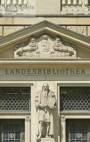 Hochschul- und Landesbibliothek RheinMain  Rheinstraße  Wiesbaden  Hessen  Deutschland  Europa