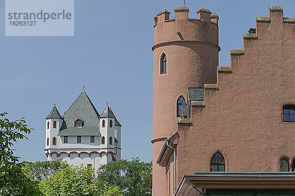 Wehrturm Kurfürstliche Burg  Burg Crass  Eltville  Hessen  Deutschland  Europa