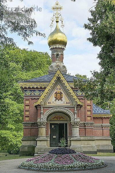 Russische Allerheiligen-Kirche  Kaiser-Friedrich-Promenade  Bad Homburg  Hessen  Deutschland  Europa