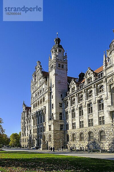 Neue Rathaus am Martin-Luther-Ring  Leipzig  Sachsen  Deutschland  Europa